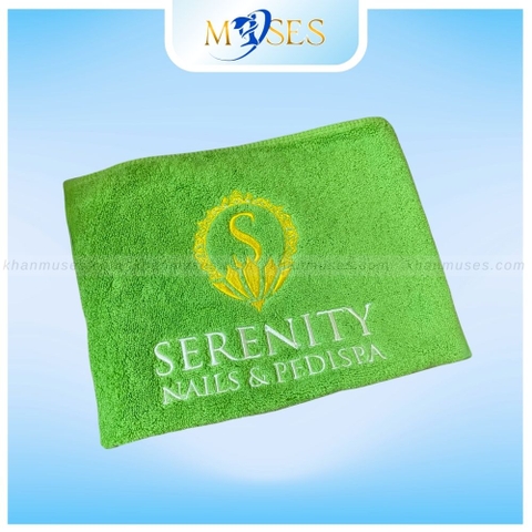 Khăn quà tặng màu XANH LÁ - Theo yêu cầu giá tốt