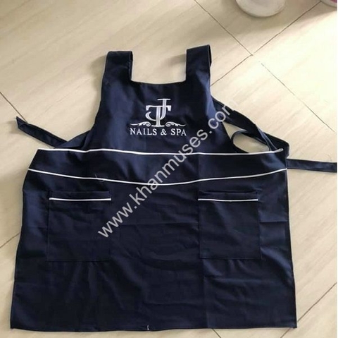 Tạp dề Nails, Spa màu đen