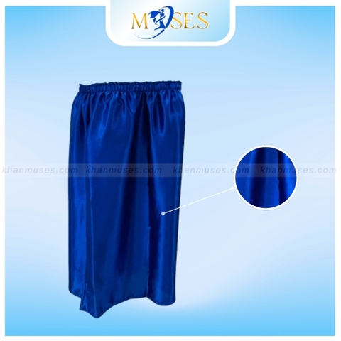 Váy quây lụa XANH COBAN - Váy quây lụa Spa giá tốt