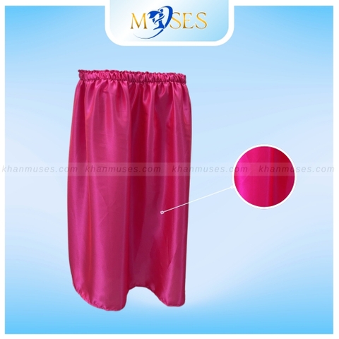 Váy quây lụa màu HỒNG - Váy quây lụa Spa giá tốt