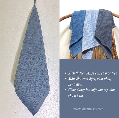 Khăn tay xuất khẩu 34x34cm (40gr)