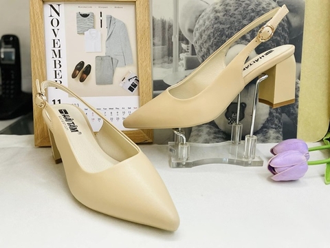 GIÀY CAO GÓT SLINGBACK MŨI NHỌN THANH LỊCH 9580