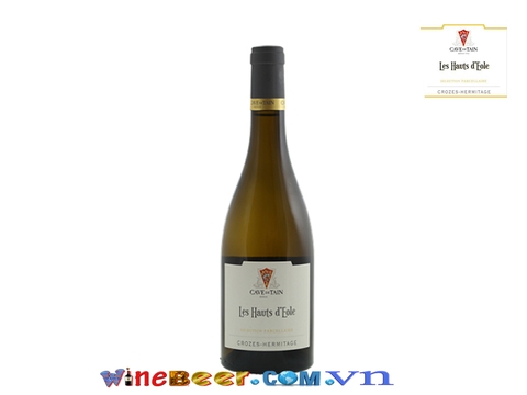 Rượu vang Pháp Crozes Hermitage Blanc les hauts d'eole | Cote du Rhome