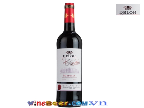 Rượu vang Pháp Delor Herigage 1864 Bordeaux Rouge