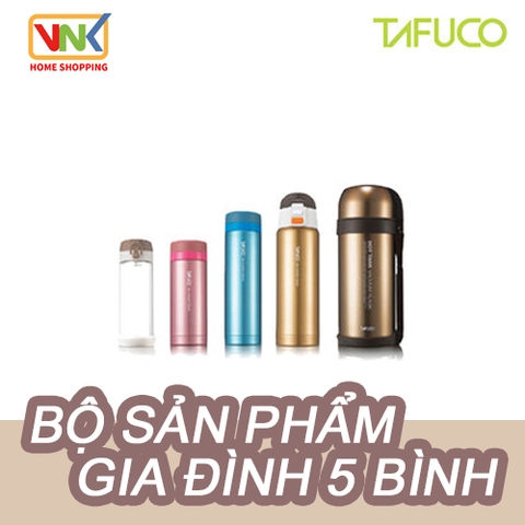 TAFUCO BỘ SẢN PHẨM GIA ĐÌNH 5 BÌNH GIỮ NHIỆT