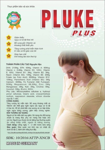 VITAMIN TỔNG HỢP CHO BÀ BẦU PLUKE PLUS