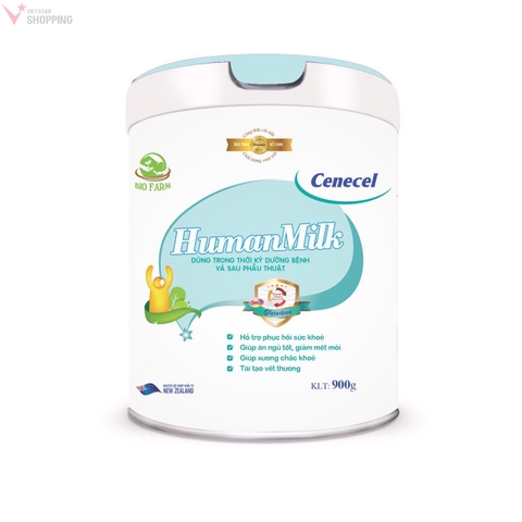 Sữa bột Humanmilk CENECEL cho bệnh nhân sau phẫu thuật & hóa trị