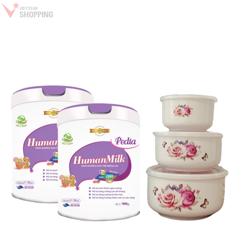 Combo 2 hộp sữa bột Humanmilk PEDIA dành cho trẻ 1-10 tuổi