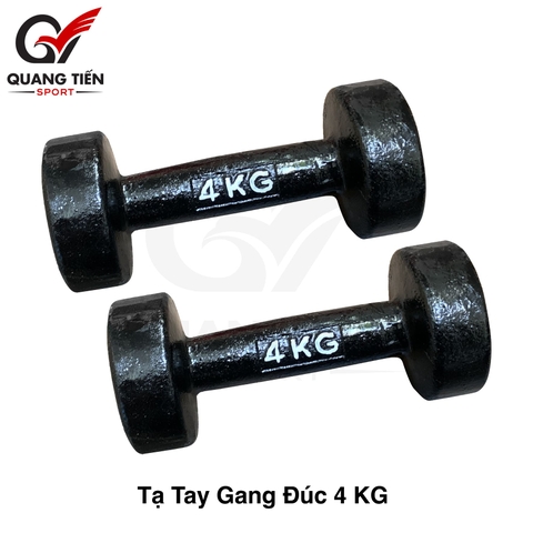 Tạ tay gang đúc loại đẹp 2022 4 kg ( giá 1 quả )