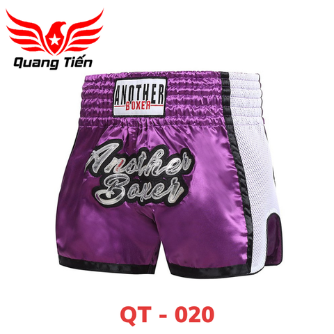 Quần Muay Thái Another Boxer Chính Hãng Muay Thai Short Chất Liệu Satin Cao Cấp | QT-020