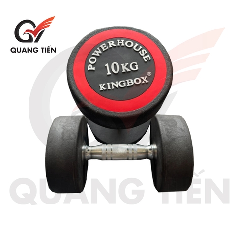 Tạ tay đơn thép bọc cao su 10kg Kingbox