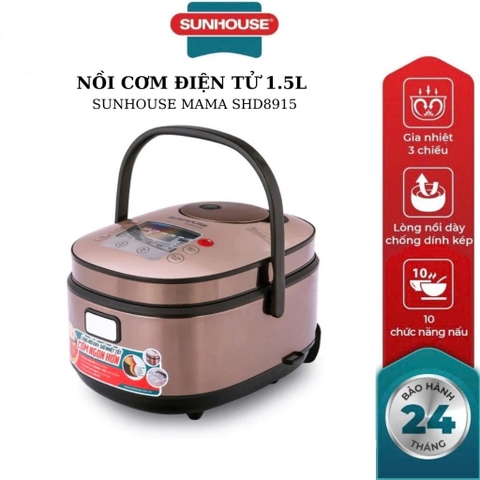 Nồi cơm điện tử 1.5L Sunhouse Mama SHD8915