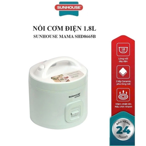 Nồi cơm điện 1.8L Sunhouse Mama SHD8665B