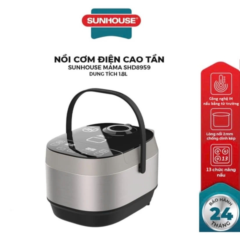 Nồi cơm điện cao tần 1.8L Sunhouse Mama SHD8959
