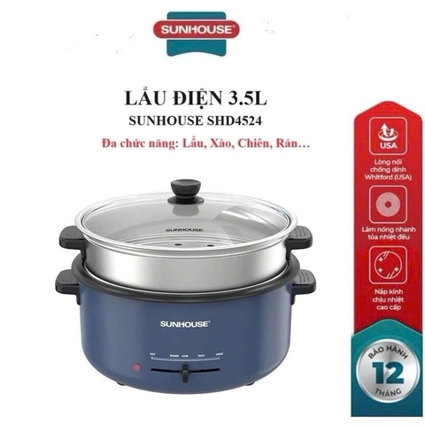 Lẩu điện 3.5L Sunhouse SHD4524