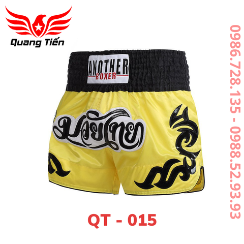 Quần Muay Thái Another Boxer Chính Hãng Muay Thai Short Chất Liệu Satin Cao Cấp | QT-15