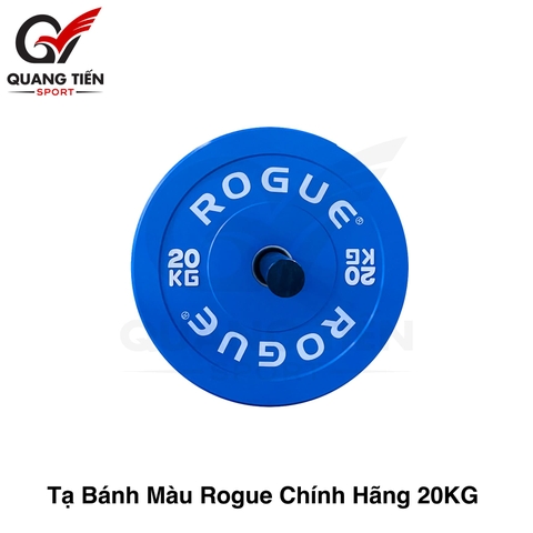 Tạ bánh cao su ROGUE cao cấp lỗ 50 nhập khẩu 20kg (màu xanh biển)