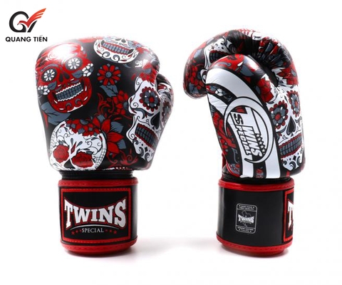 Găng tay Twins Skull FBGVL3-53 Los Muertes Boxing Gloves | Đỏ