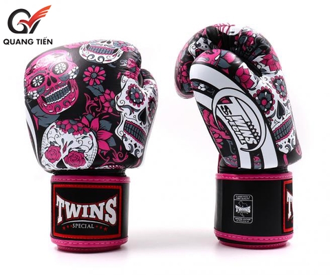 Găng tay Twins Skull FBGVL3-53 Los Muertes Boxing Gloves | Hồng