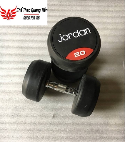 Tạ tay cao su Jordan 20kg cao cấp chính hãng QT21 ( giá 1 chiếc)