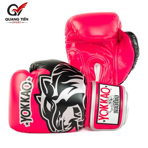 Găng Boxing YOKKAO Original – Pink Boxing Gloves Silver