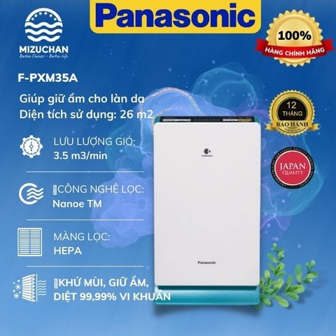 Máy lọc không khí panasonic  F‑PXM35A cao cấp chính hãng
