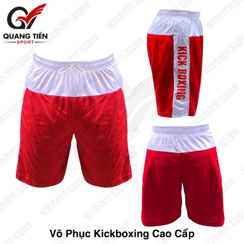 Quần tập kickboxing cao cấp màu đỏ