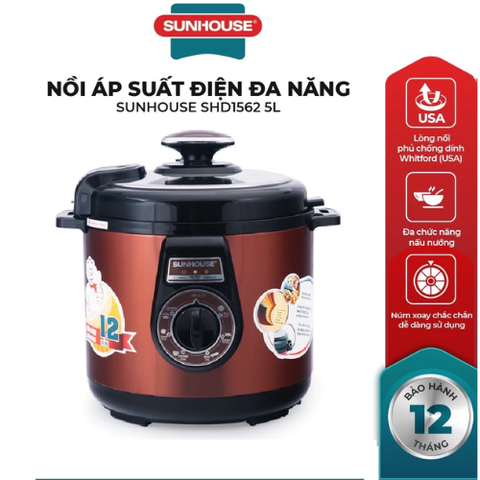 Nồi áp suất điện đa năng Sunhouse SHD1562