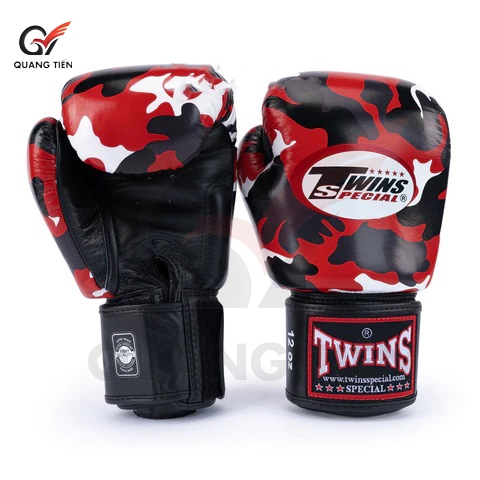 GĂNG TAY BOXING TWINS – camo đỏ