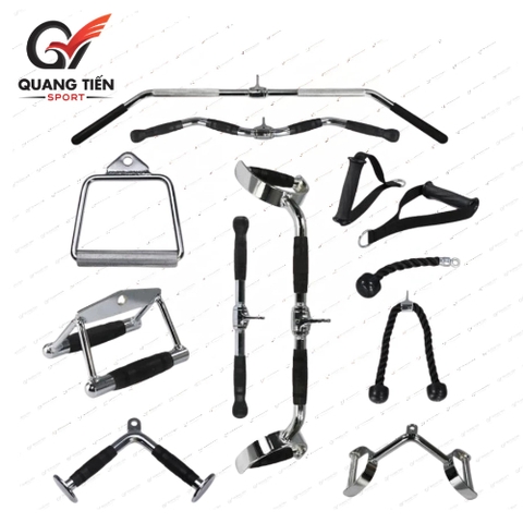 Phụ Kiện Tập Gym Kéo Xô, Dụng Cụ Tập Tay Tập Vai Lưng Chính Hãng