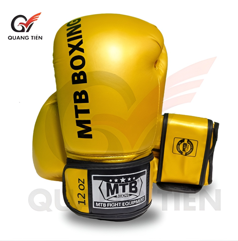 Găng tay Boxing MTB Max màu vàng đồng chính hãng siêu đẹp
