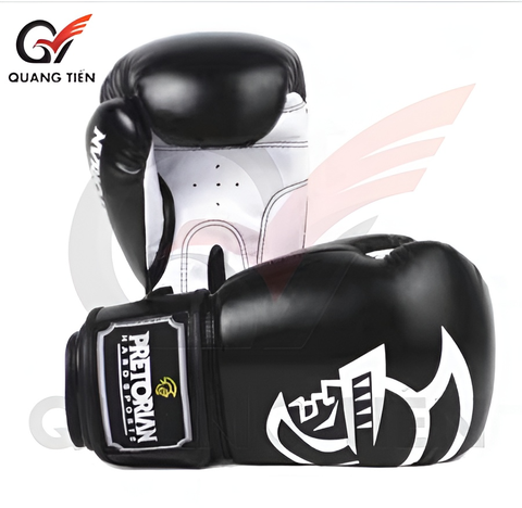 Găng tay boxing võ thuật Pretorian đen chính hãng