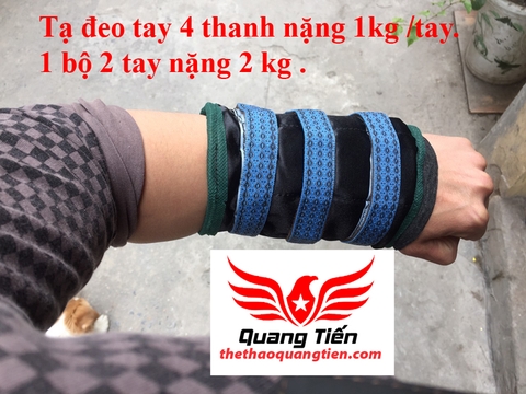 Bộ Tạ gang đeo tay cao cấp bền bỉ 2kg - 3kg (2 băng tạ)