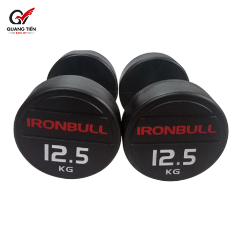 Tạ tay thép bọc cao su IronBull IR04 nhập khẩu 12.5kg ( giá 1 quả )