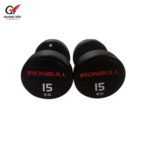 Tạ tay thép bọc cao su IronBull IR04 nhập khẩu 15kg ( giá 1 quả )