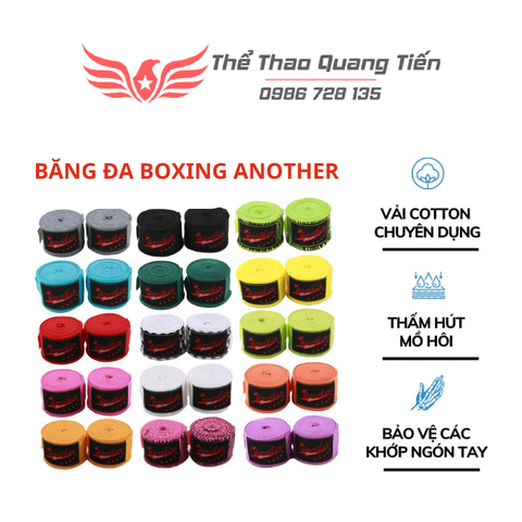 Băng đa boxing ANOTHER  cotton co dãn chính hãng đủ màu (5m)