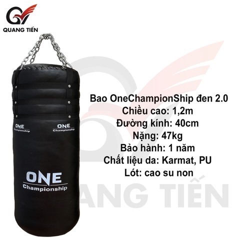 Bao đấm One Championship đen 2.0