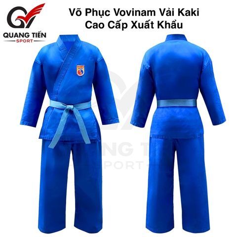 Võ phục Vovinam vải kaki cao cấp xuất khẩu