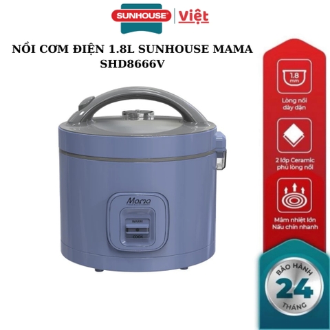 Nồi cơm điện 1.8L Sunhouse Mama SHD8666V