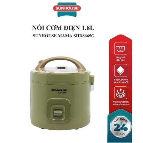Nồi cơm điện 1.8L Sunhouse Mama SHD8665G