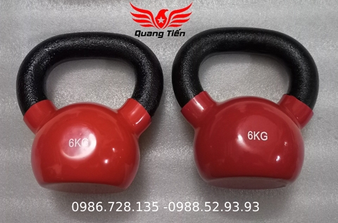 Tạ ấm - tạ bình vôi bọc cao su cao cấp 6 kg Iron Bull nhập khẩu (Giá 1 quả)