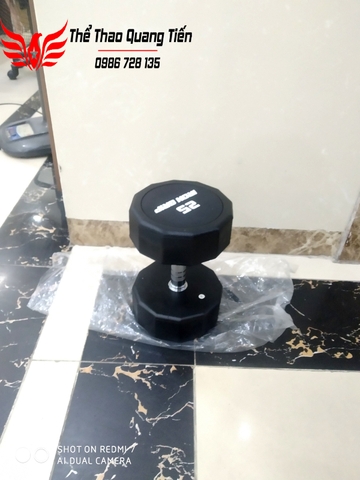 Tạ tay bọc cao su Iron Grip 25 kg (giá 1 quả)