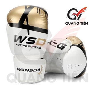 Găng tay boxing WSD chính hãng màu bạch kim