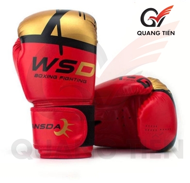 Găng tay boxing WSD chính hãng màu đỏ vàng