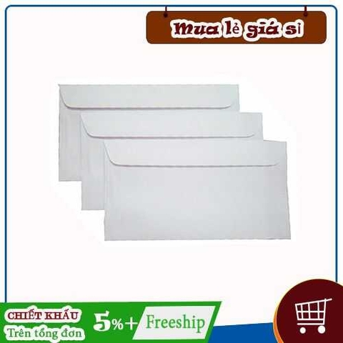 Bao thư trắng 12*22cm