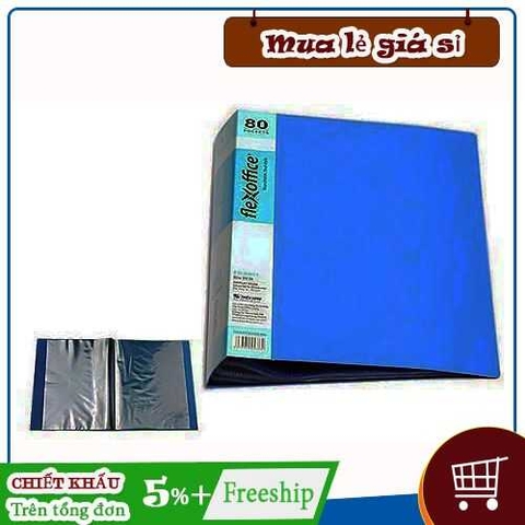 Bìa nhiều lá nhựa trongThiên Long khổ A4