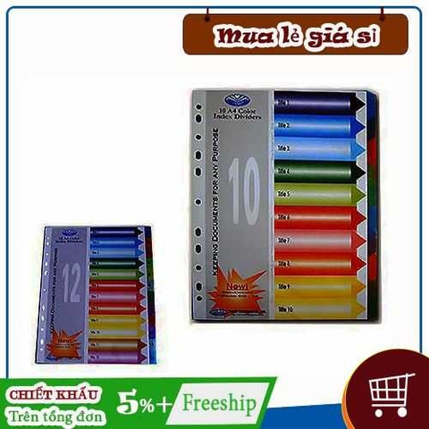 Bìa phân trang nhựa khổ A4