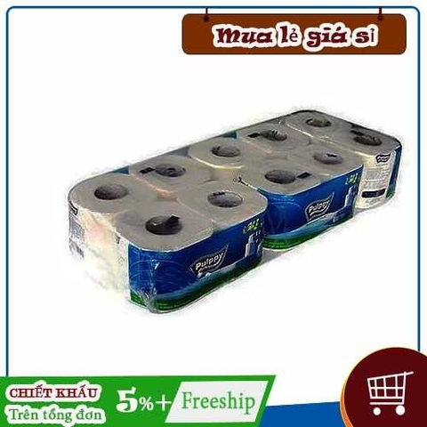 Khăn giấy cuộn vệ sinh pulppy