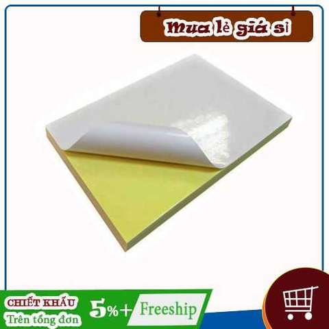 Giấy decal đế vàng khổ A4