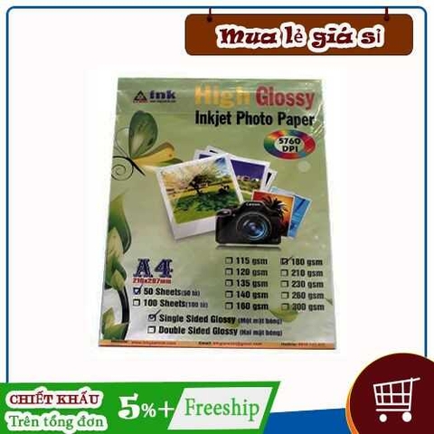 Giấy in ảnh 1 mặt 230gsm